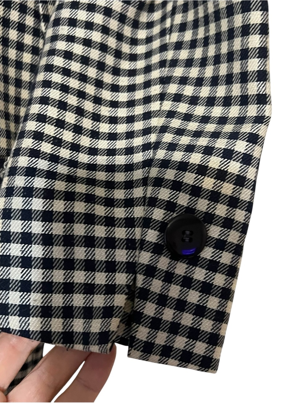 Vintage Christian Dior The Suit 2 Piece Skirt Set Size 6 Black White Gingham - Picture 8 of 13